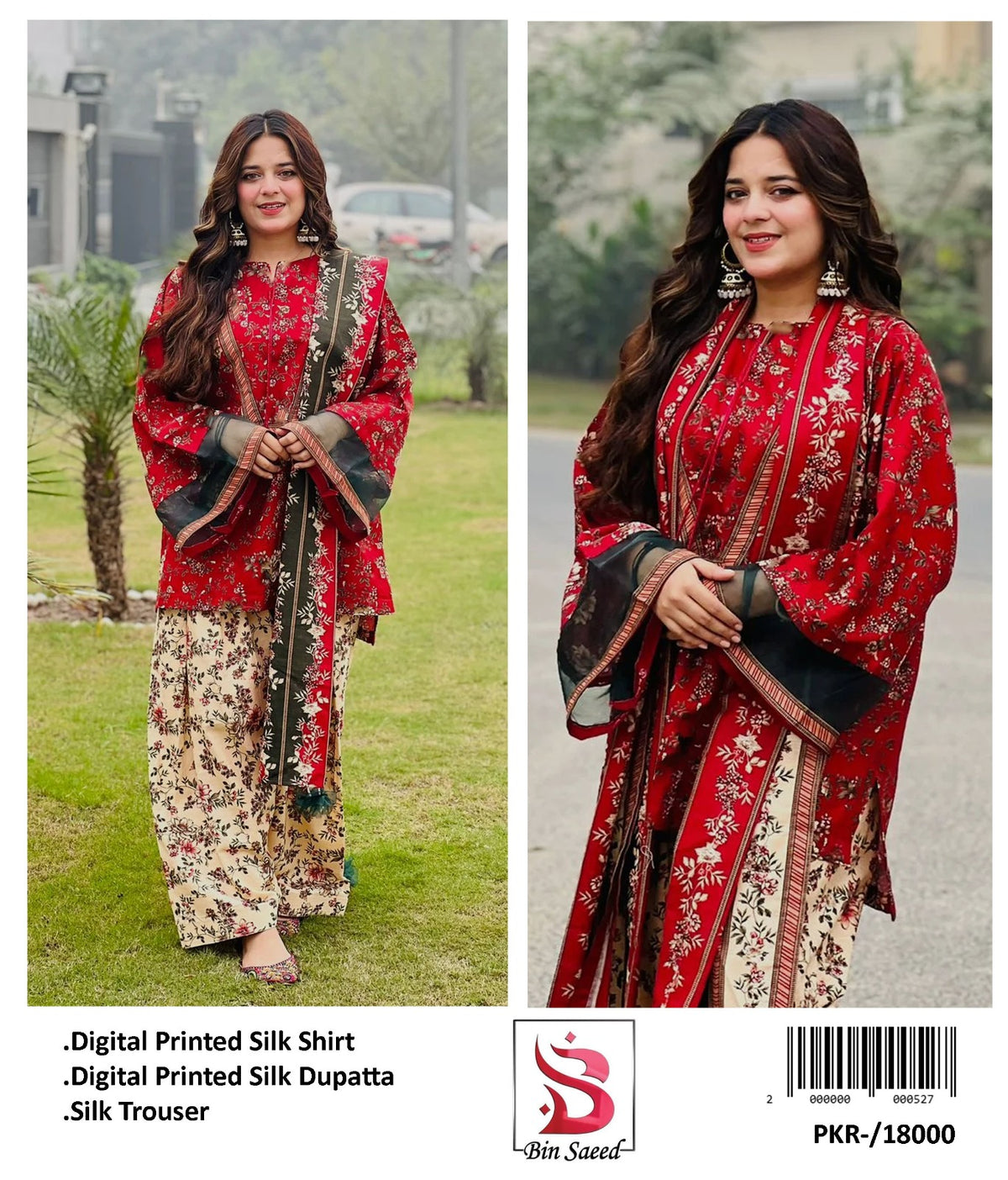 Digital silk suit